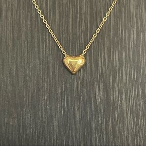 Dainty gold Stainless Steel Heart Necklace